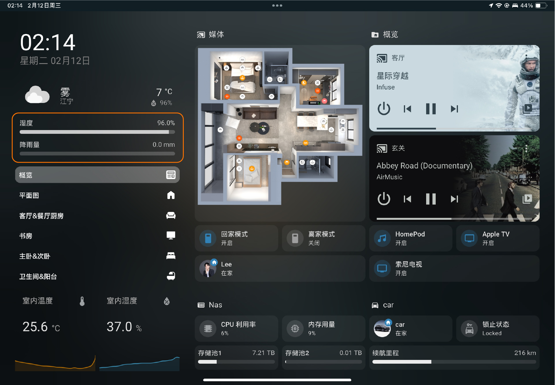 湿度和降雨量进度条